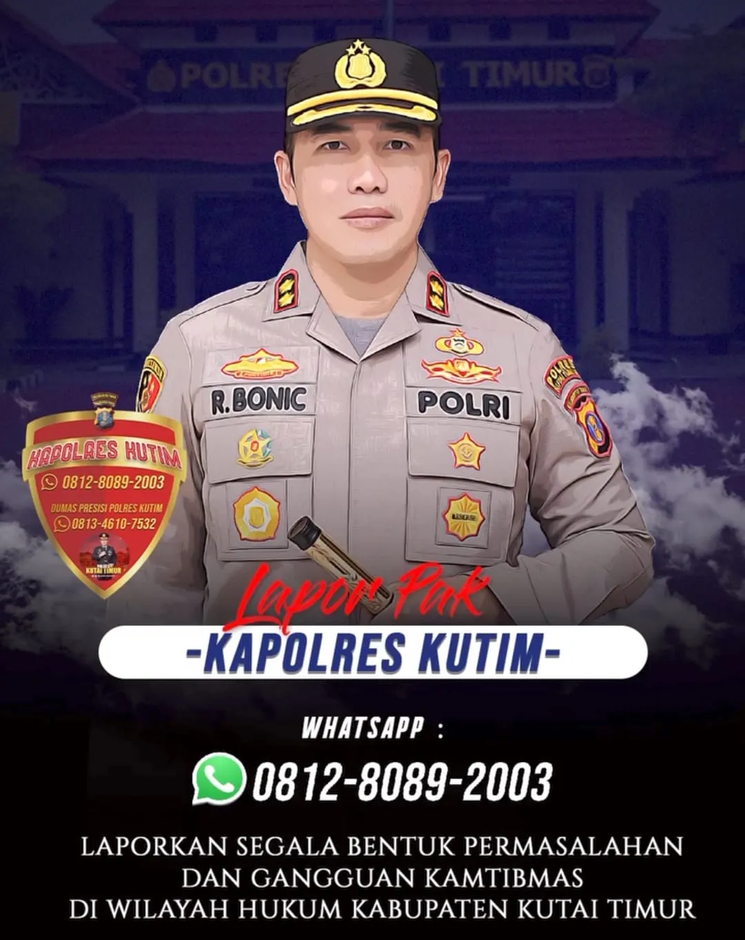 Lakukan Terobosan Layanan, Polres Kutim Luncurkan Layanan Call Center 24 Jam