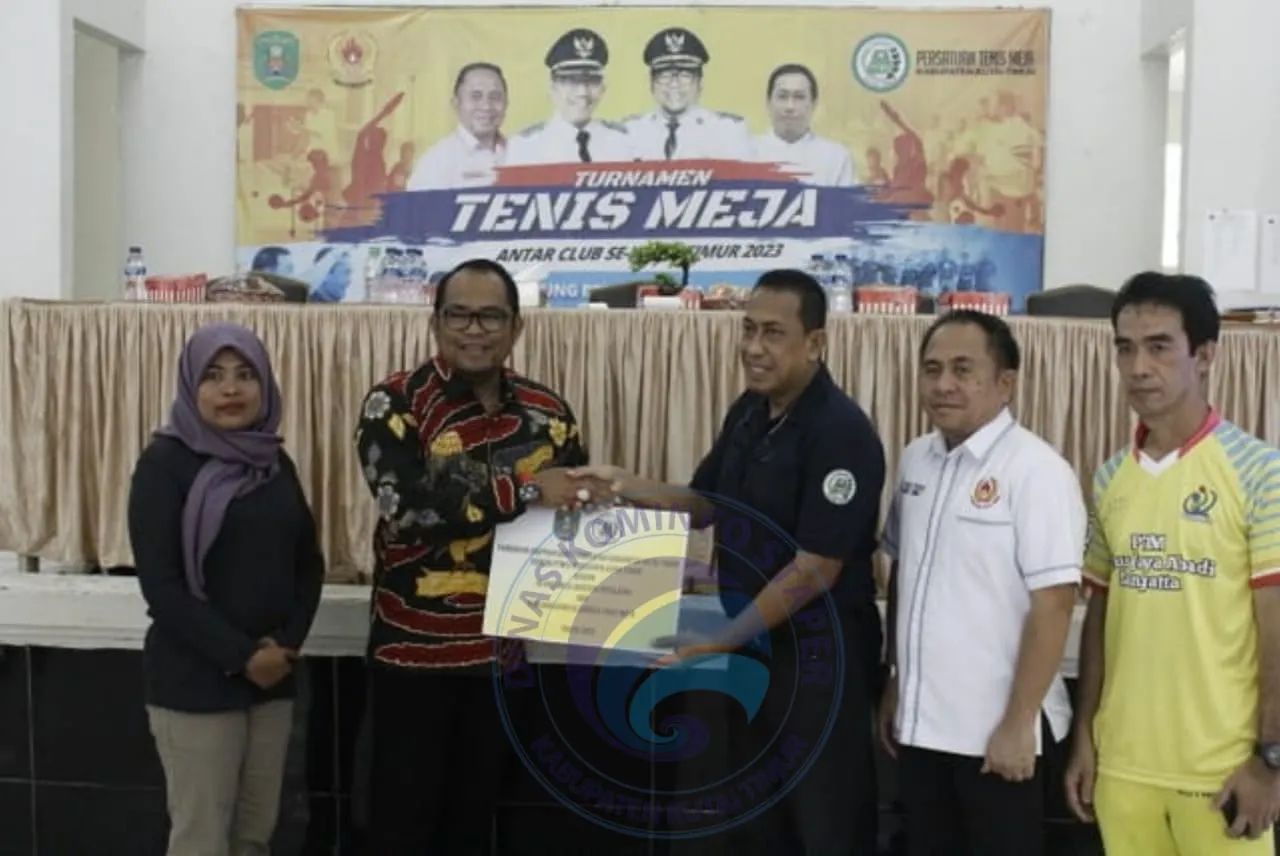 Wabup Kasmidi Buka Turnamen Tenis Meja Antar Klub se Kutim