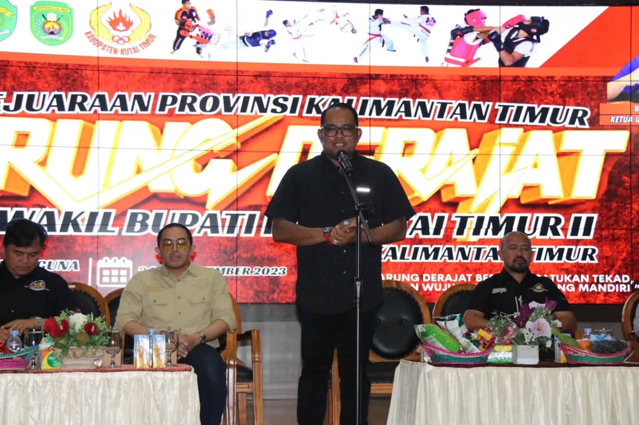 Wabup Kasmidi Harap Kutim Bisa Jadi Salah Satu Kiblat Tarung Derajat di Indonesia