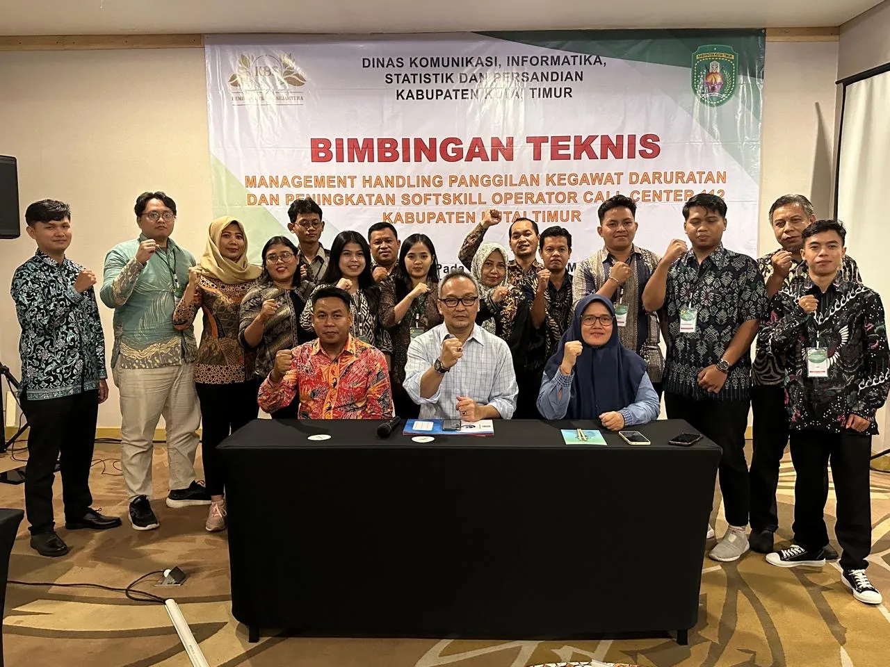 Tingkatkan Kualitas SDM, Operator Call Center 112 Kutim Dibekali Ilmu dengan Ikuti Bimtek