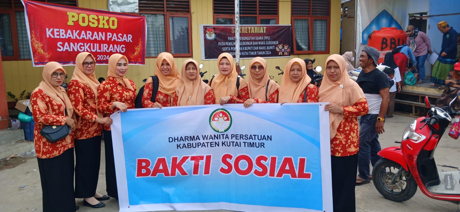 DWP Kutim Turut Peduli Musibah Kebakaran, Salurkan Bantuan Uang Tunai dan Sembako