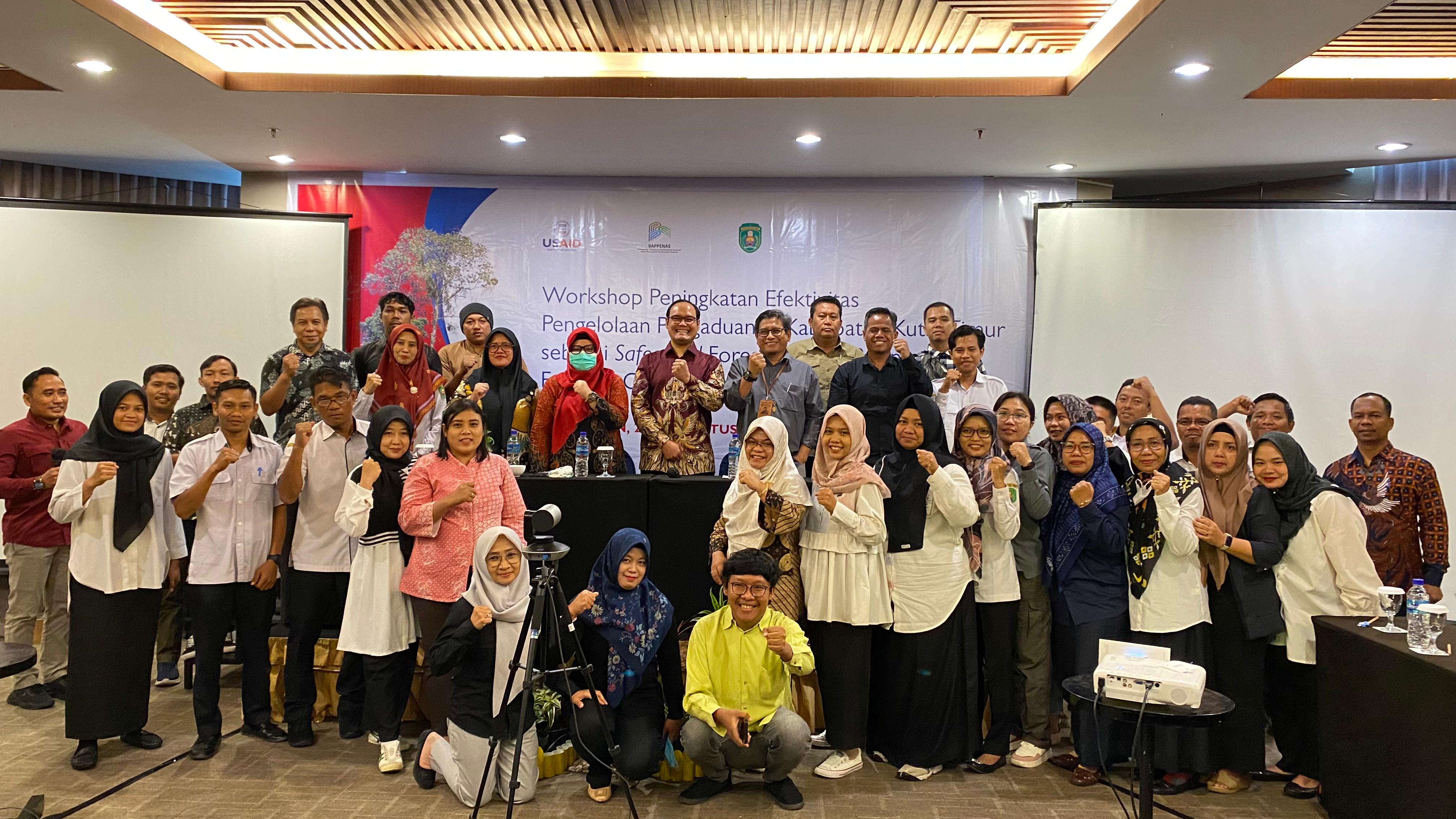 Agar Paham Kerangka Kebijakan Program FCPF-CF, Bappeda Kutim Gelar Workshop