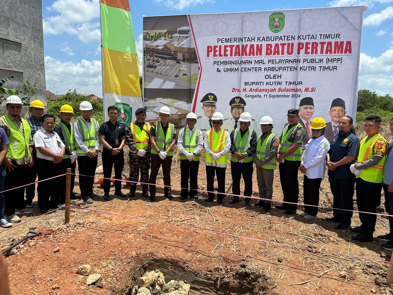 Di Peletakan Batu Pertama Pembangunan MPP dan UMKM Center, Bupati Ardiansyah: Ada 17 OPD yang Telah MoU