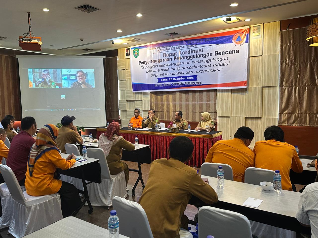 Perkuat Sinergitas Pengampu Kebencanaan, BPBD Kutim Gelar Rakor  Kebencanaan