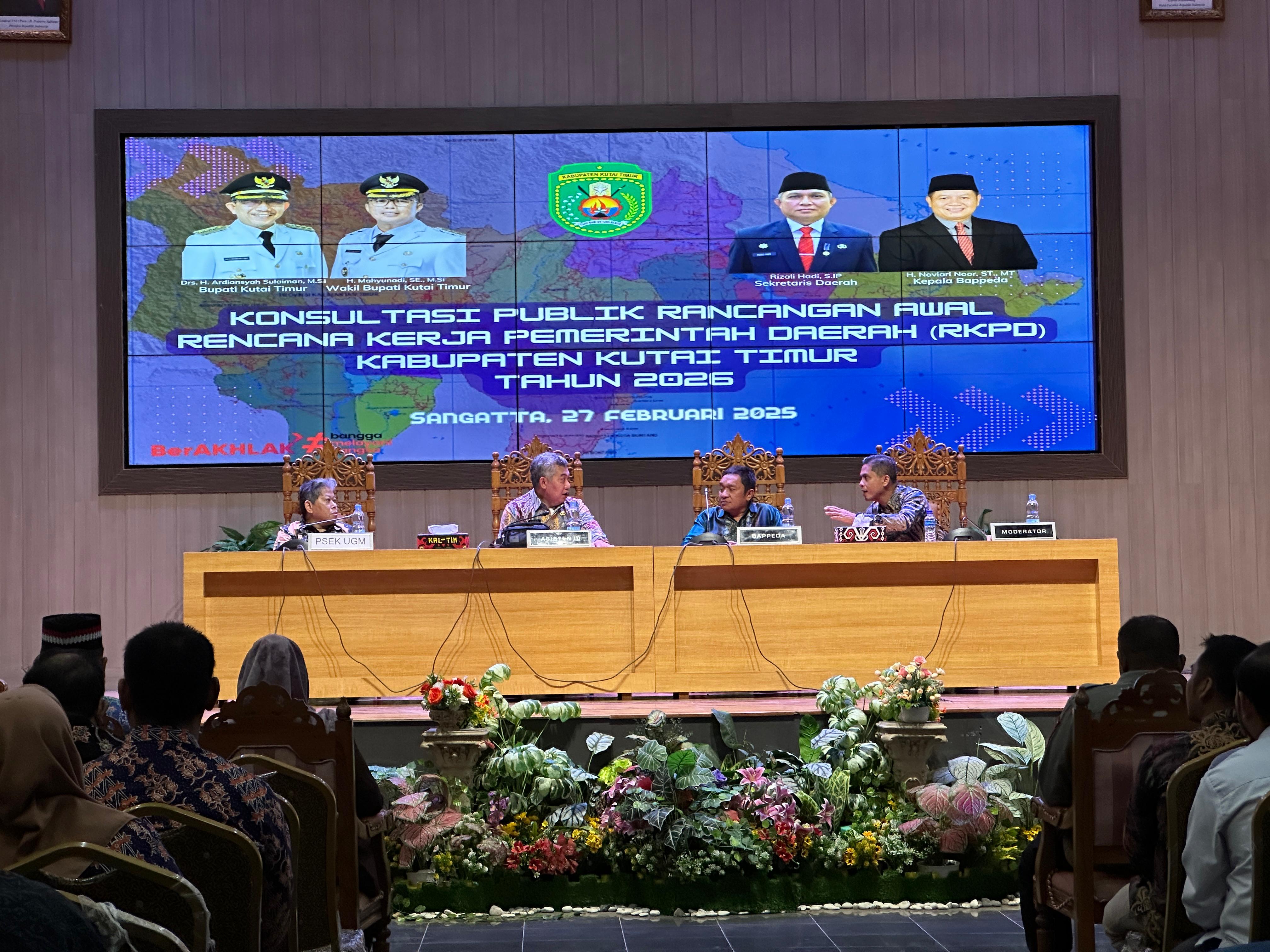 Usai Musrenbang Tingkat Kecamatan, Pemkab Kutim Lanjut ke Tahap Konsultasi Publik Ranwal RKPD Kutim 2026