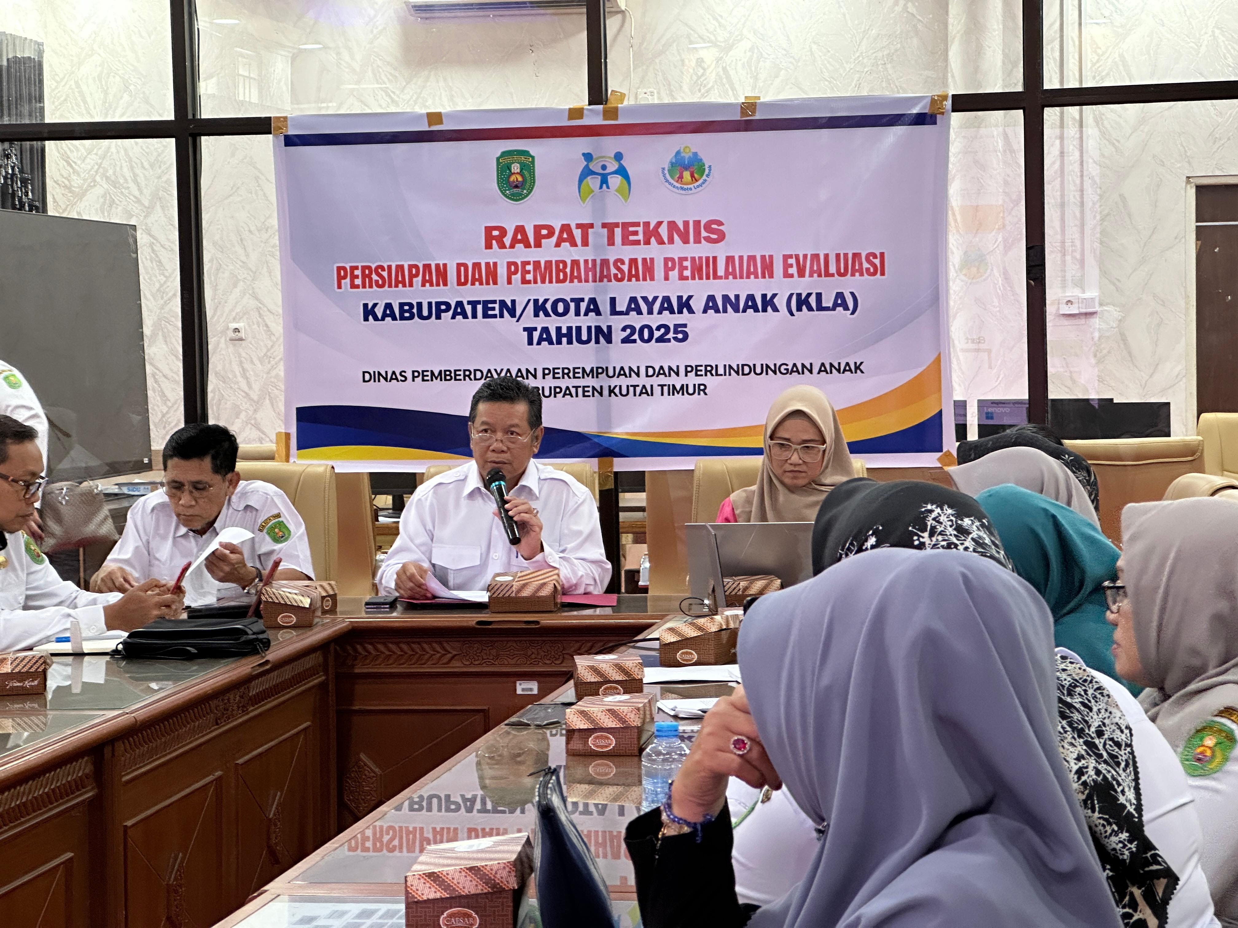 Matangkan Persiapan Evaluasi Penilaian KLA, Pemkab Kutim Optimis Raih Predikat Nindya