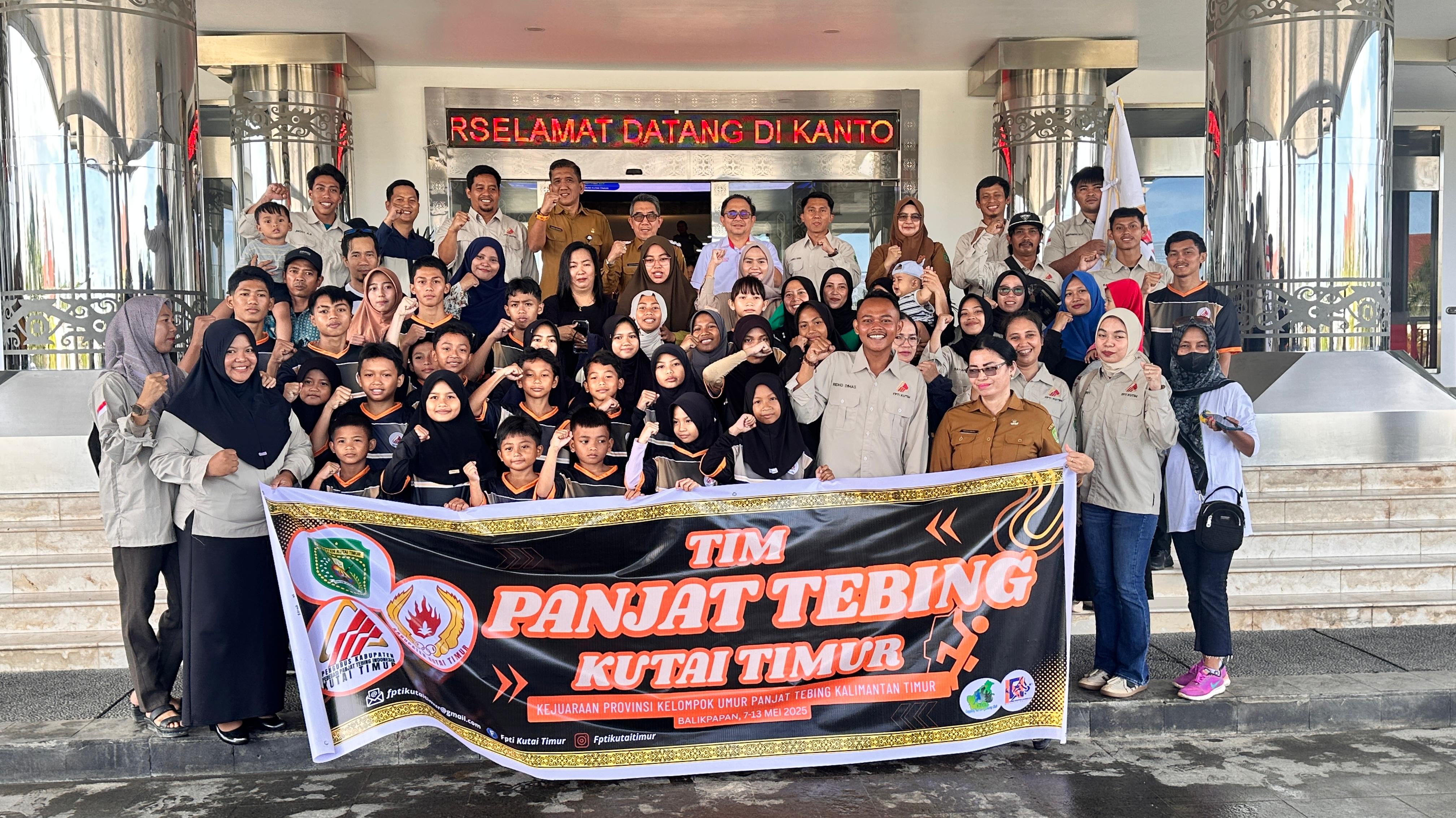 Lepas 19 Atlet Panjat Tebing yang Bakal Ikuti Kejurprov di Balikpapan, Bupati Ardiansyah: Tunjukkan Semangat Tanding dan Junjung Tinggi Sportifitas 