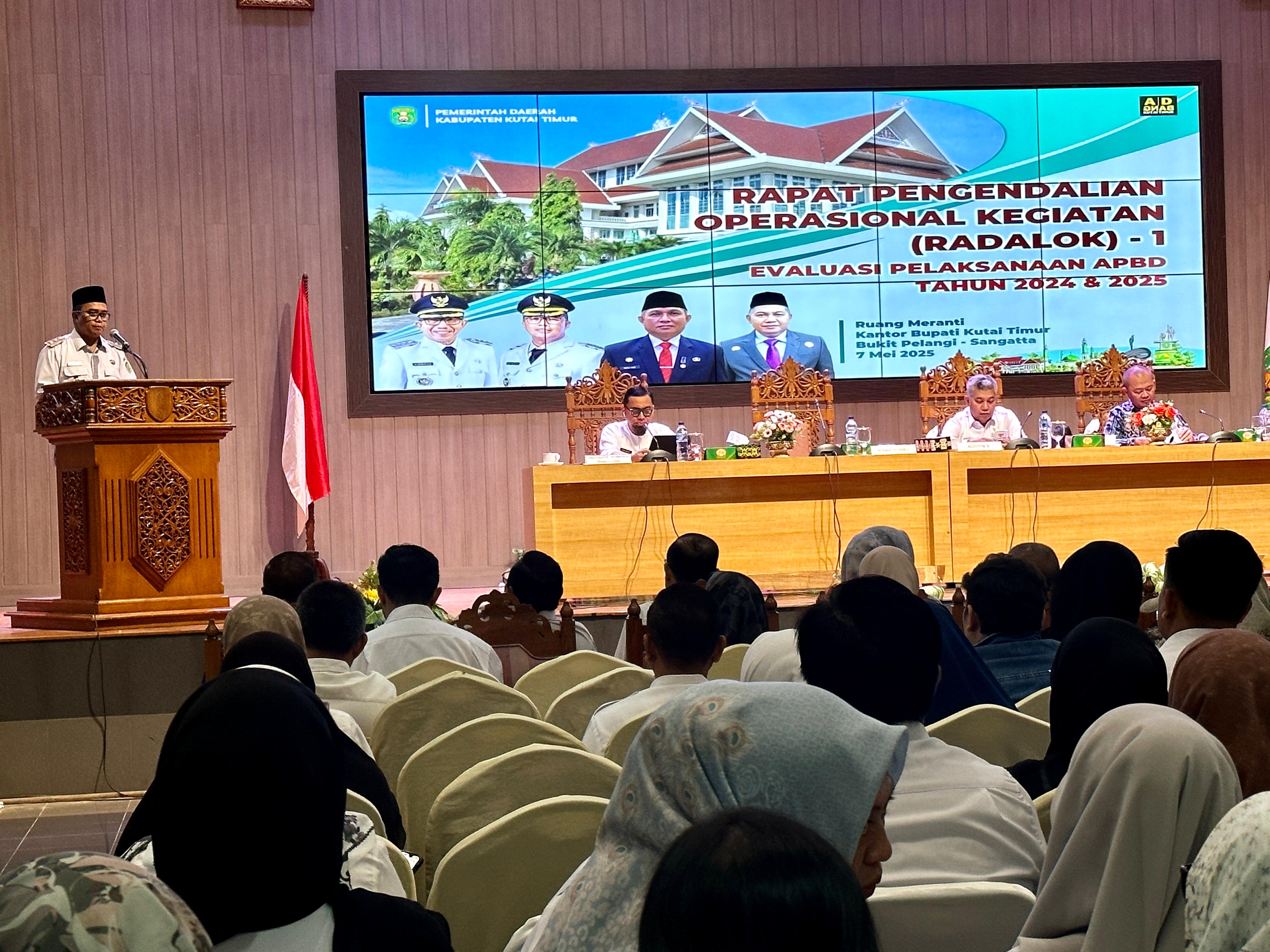 Wabup Kutim Mahyandi: Radalok untuk Memastikan Program dan Kegiatan yang Direncankan Berjalan Tepat Waktu, Tepat Mutu, Tepat Sasaran dan Tepat Anggaran,