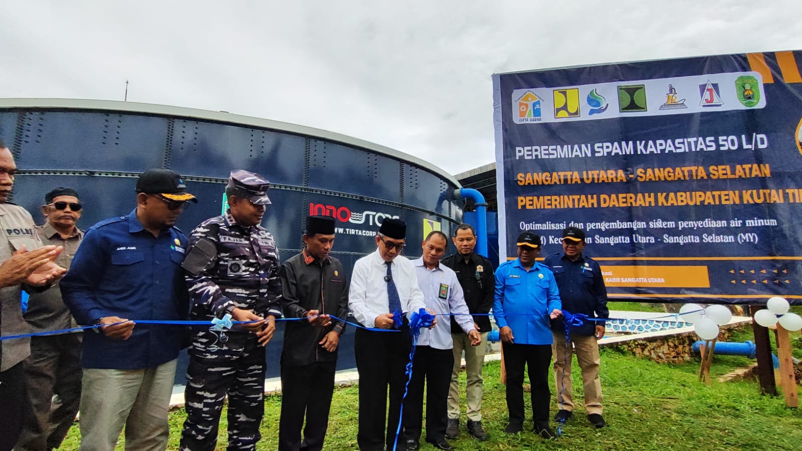 Resmikan IPA Kabo 50 Liter/Detik, Bupati Ardiansyah Tekankan Air Bersih Harus Masuk Hingga Pelosok Kutai Timur
