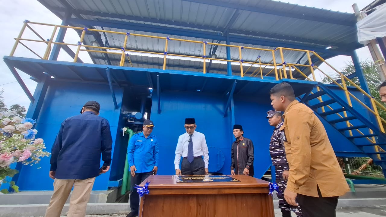 Resmikan SPAM Berkapasitas 10 Liter/Detik di Sangkima 50 Sambungan Tersambung, Bupati Ardiansyah Soroti Pemanfaatan Lebih Luas