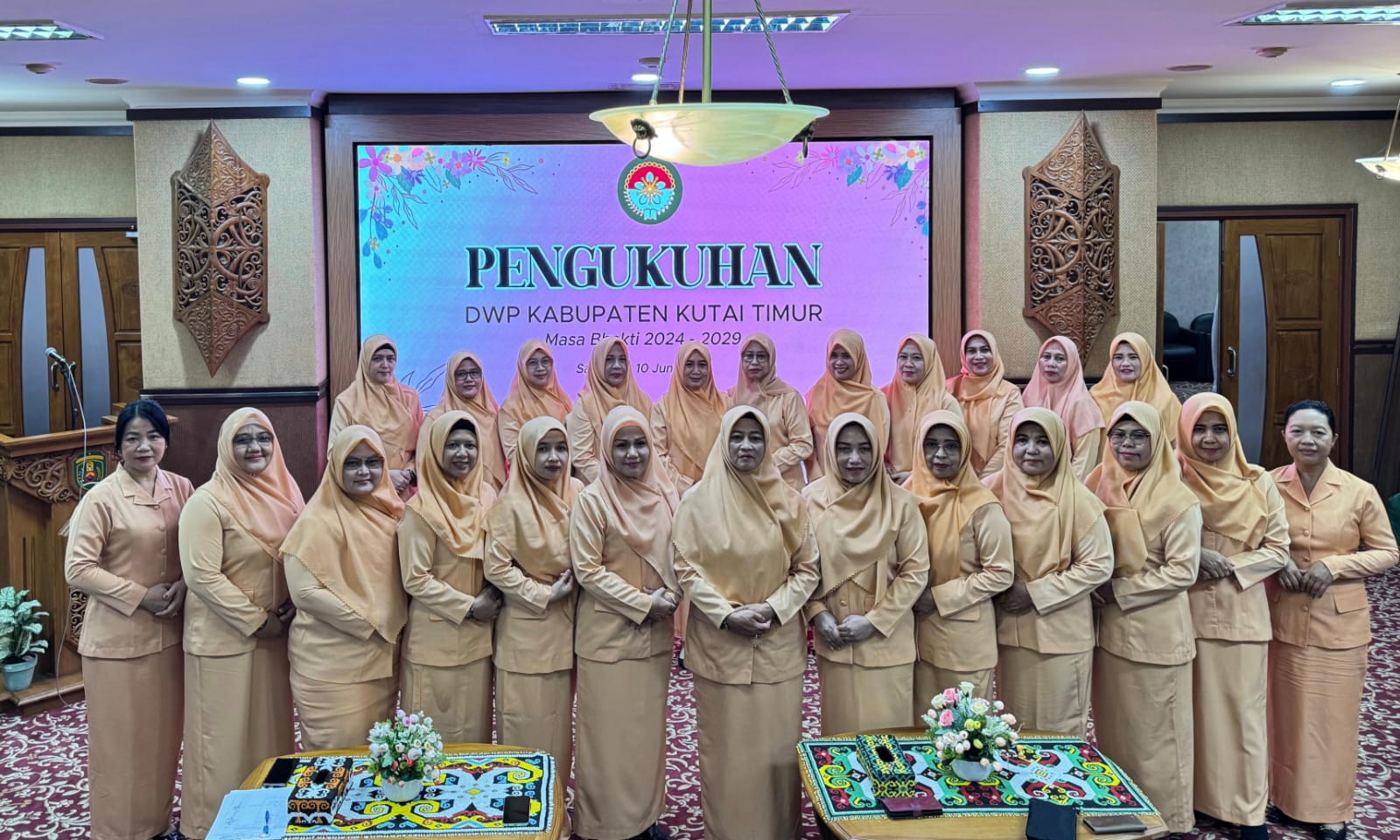 DWP Kutim Periode 2024-2029 Resmi Dikukuhkan, Lisnawarty seburt Tidak Ada Perombakan di dalam Pengurus serta Ikuti Program Pusat  