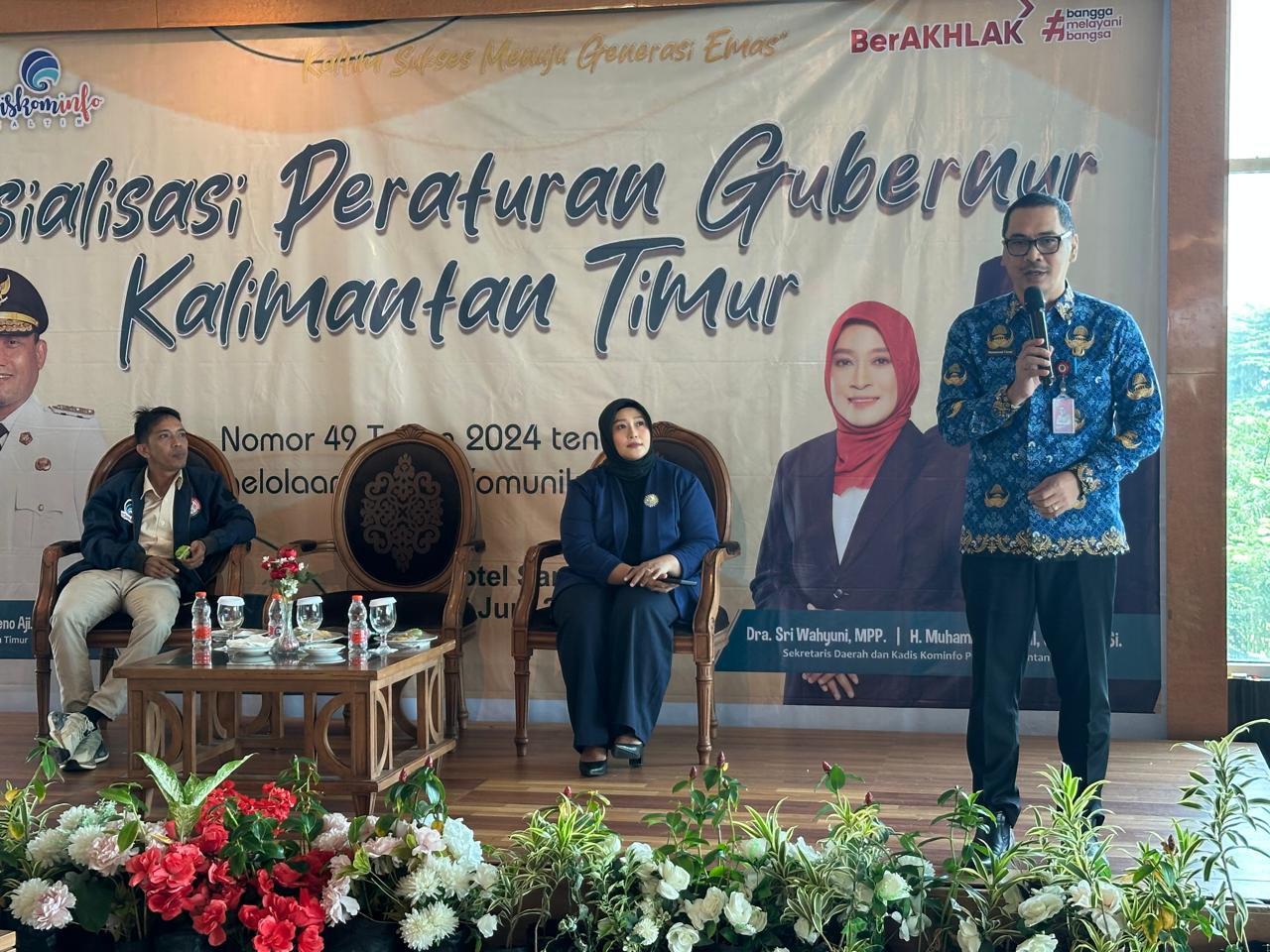 Sebagai Bentuk Pembinaan, Diskominfo Kaltim Sosialisasikan Pergub Nomor  49 Tahun 2024 Tentang Pengelolaan Media