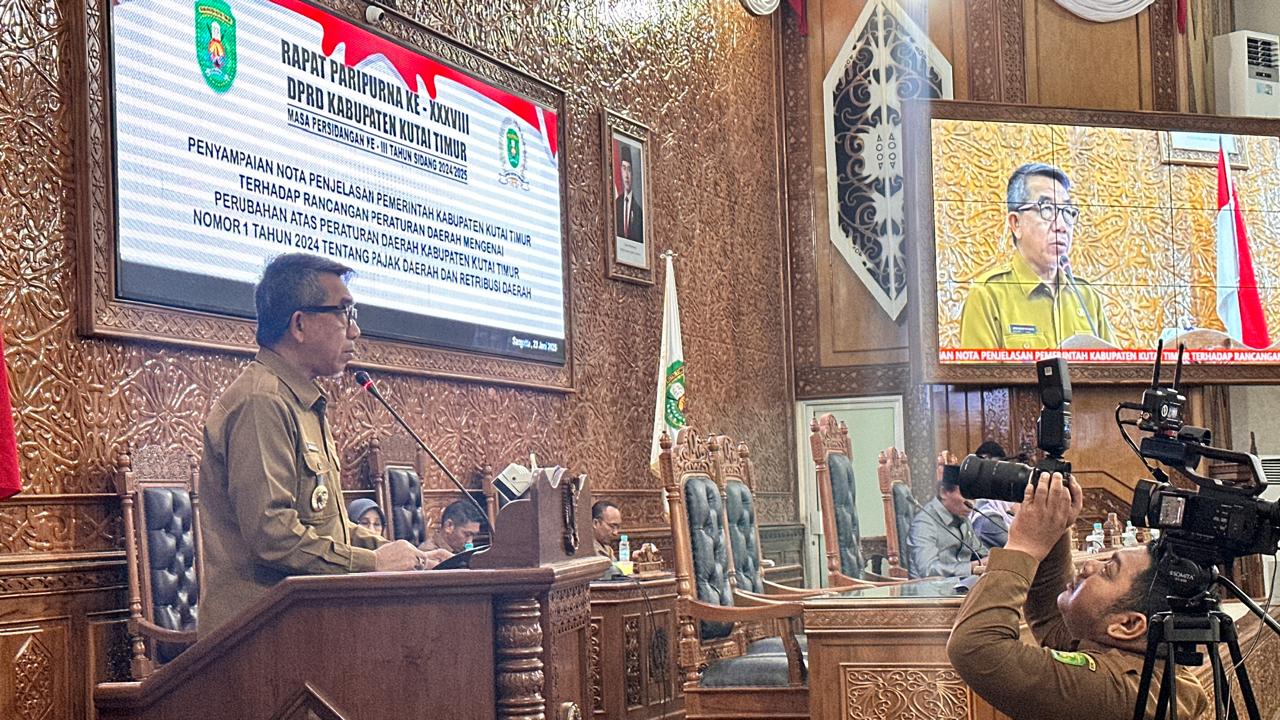 Bupati Ardiansyah Sampaikan Nota Penjelasan Pemerintah Terhadap Raperda No 1 Tahun 2024 tentang Pajak dan Retribusi Daerah
