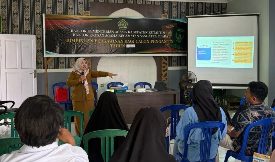 Agar Lebih Siap secara Fisik, Psikologis dan Spiritual dalam Membina Rumah Tangga, 12 Catin Ikuti Pembinaan Garapan KUA Sangatta Utara