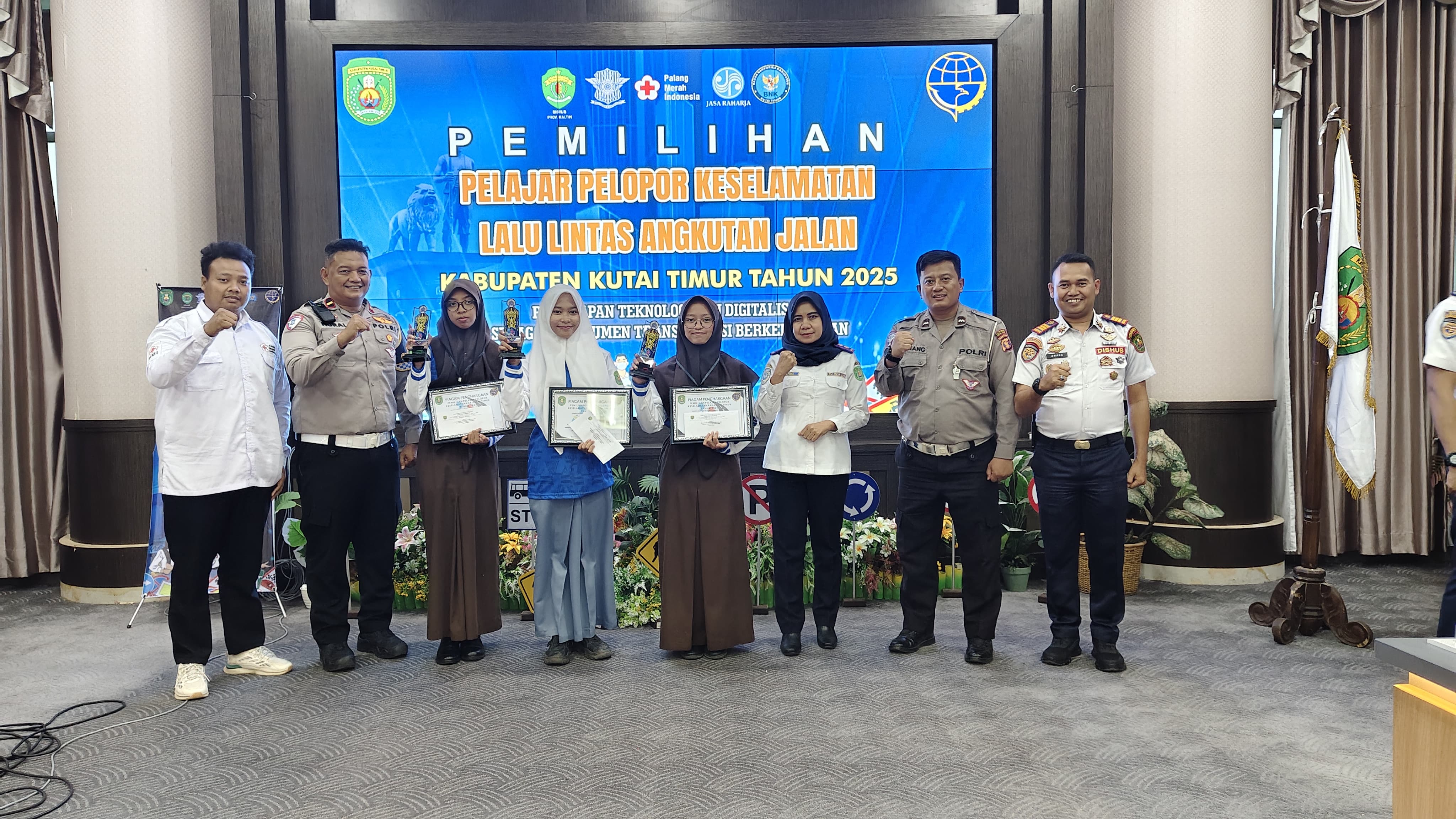 Tiga Pelajar Terbaik Kutim Siap Ikuti Pemilihan Pelajar Pelopor Keselamatan Tingkat Provinsi Kaltim