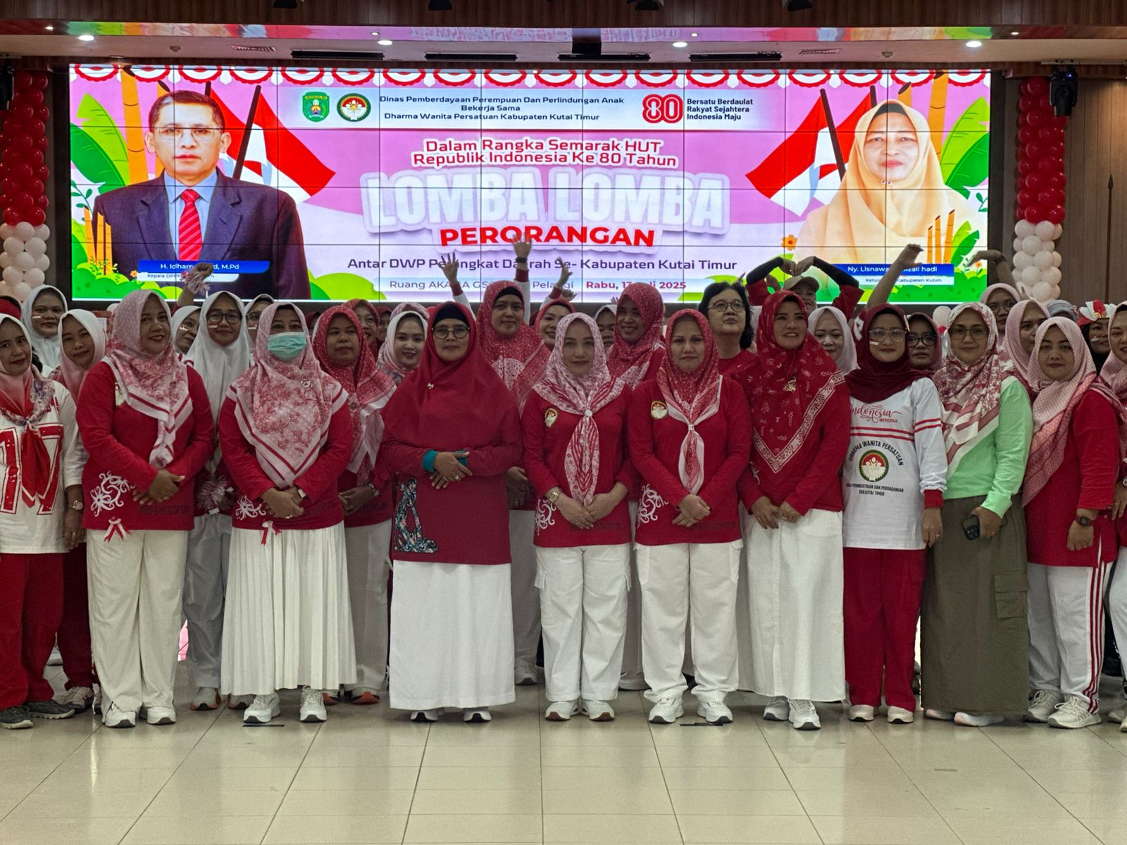 Perkuat Persatuan di Bulan Kemerdekaan,DWP Kutim Hadirkan Beragam Lomba 