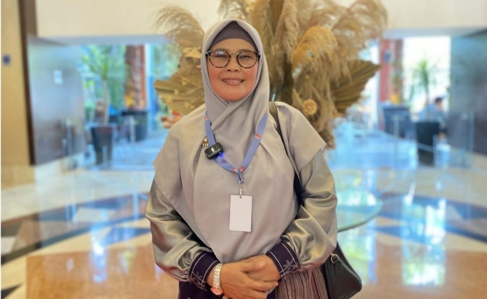Hadiri Rakernas Dekranas, Ny Siti Robiah Ardiansyah, Promosikan Potensi Kerajinan Lokal. 