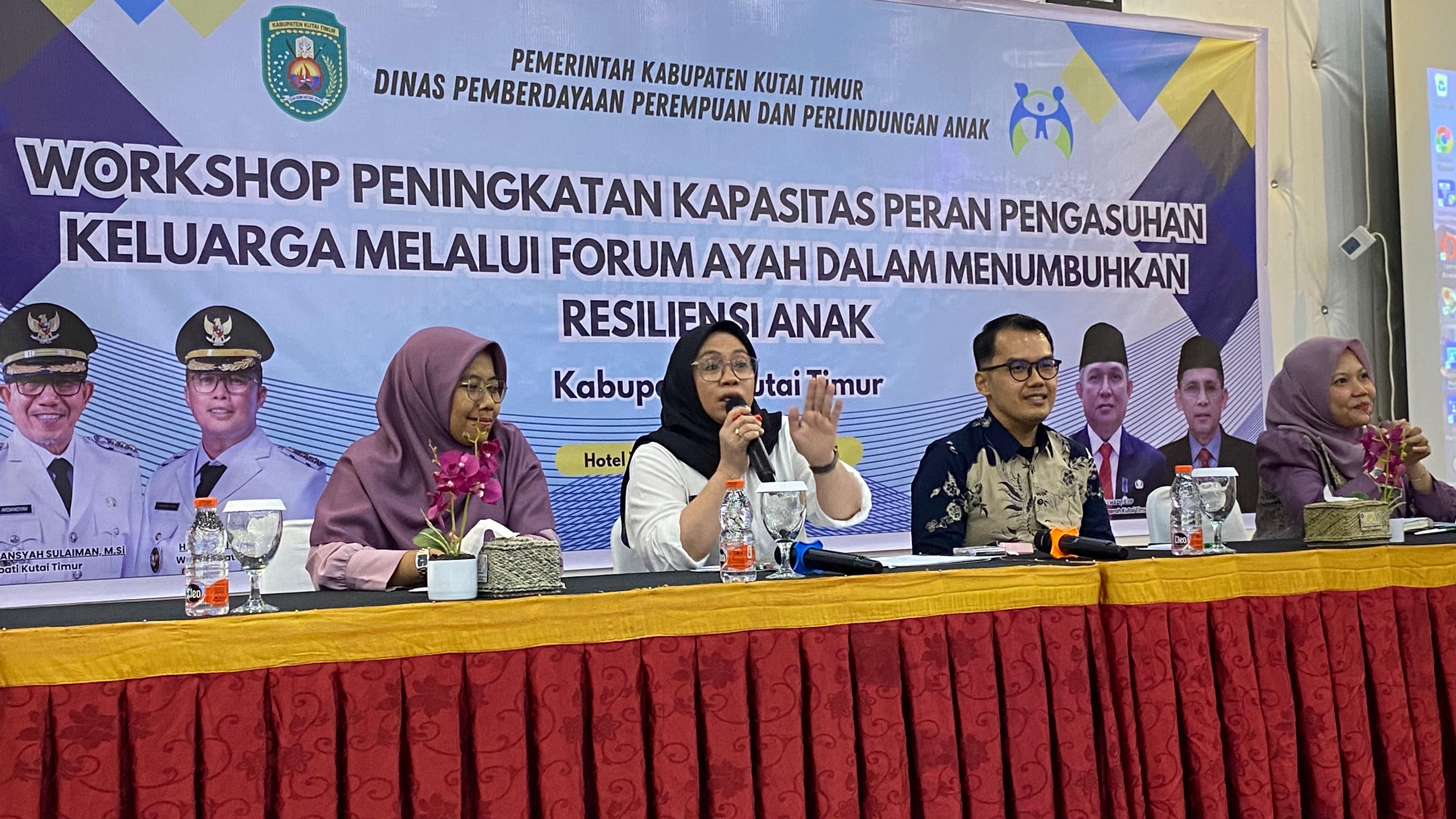 Komitmen Tumbuhkan Resiliensi Anak, DPPPA Kutim Gelar Workshop Perkuat Peran Ayah dalam Pengasuhan Keluarga