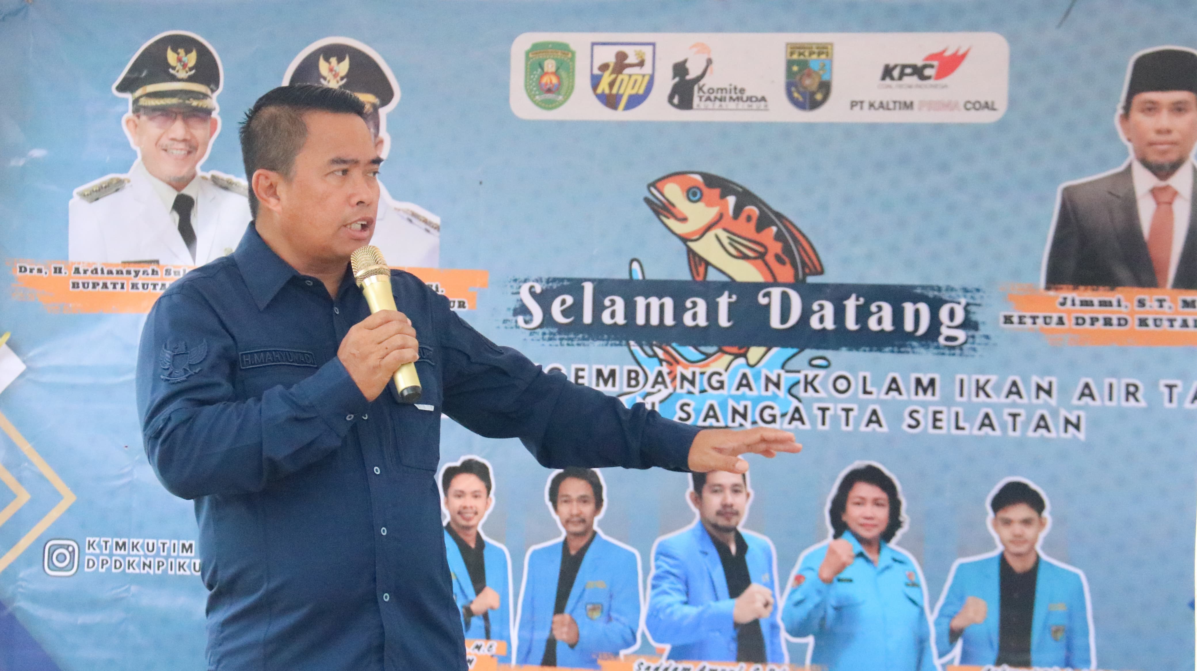 Wujudkan Industri Perikanan, Wabup Kutim Resmikan Kolam Ikan Air Tawar di Sangatta Selatan