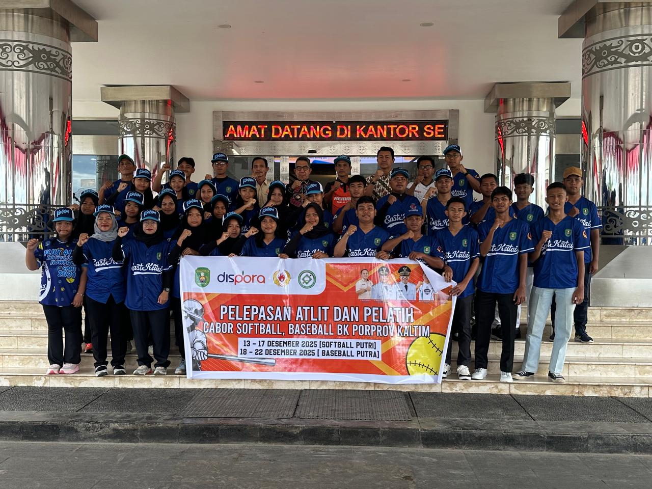 Lepas Kontingen Perbasasi Kutim  Kualifikasi Porprov 2026, Bupati Ardiansyah Optimis Kutim Masuk 3 Besar