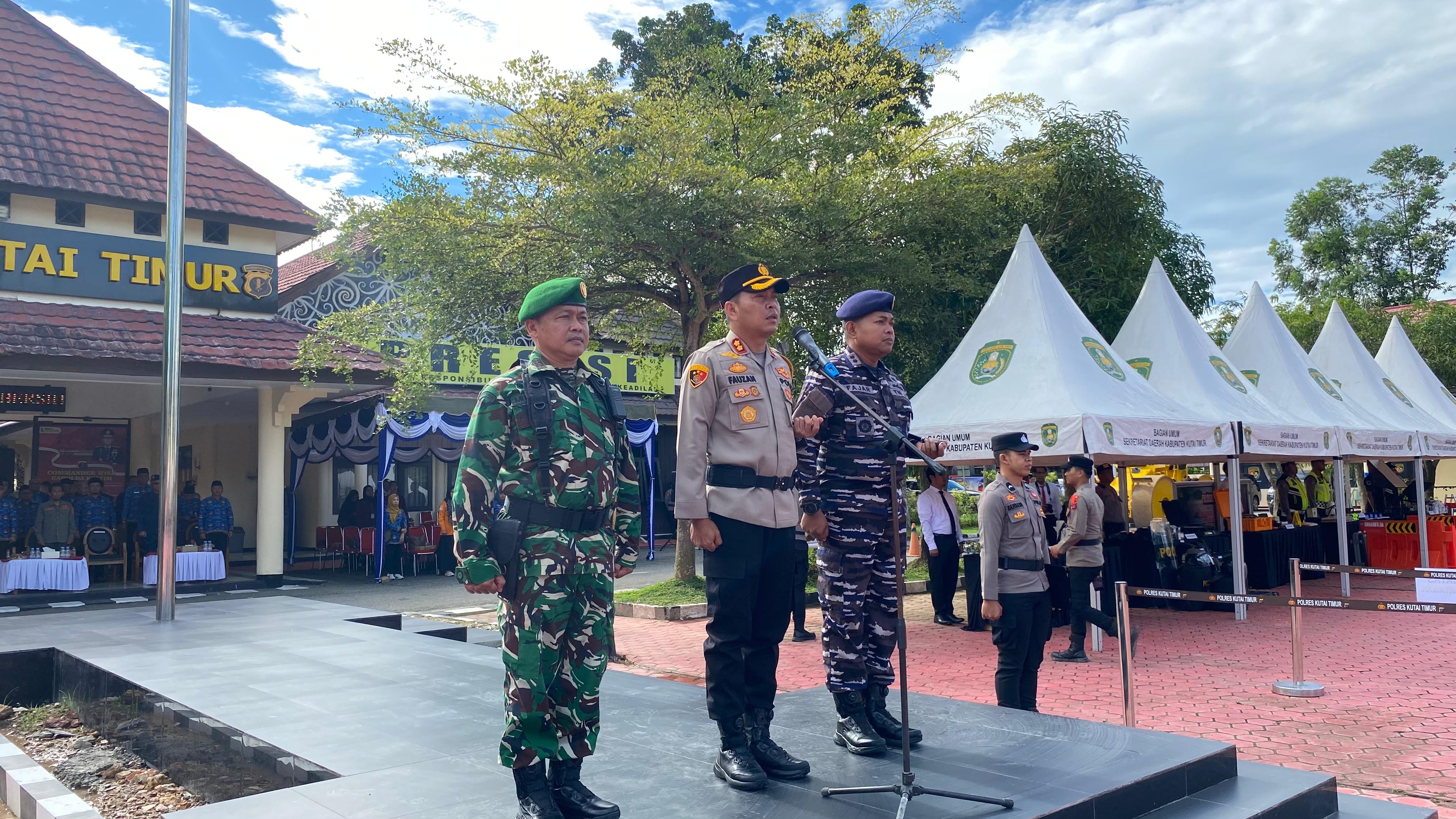 Apel Operasi Lilin Mahakam 2025 Digelar, Polres Kutim Siagakan 991 Personel Gabungan