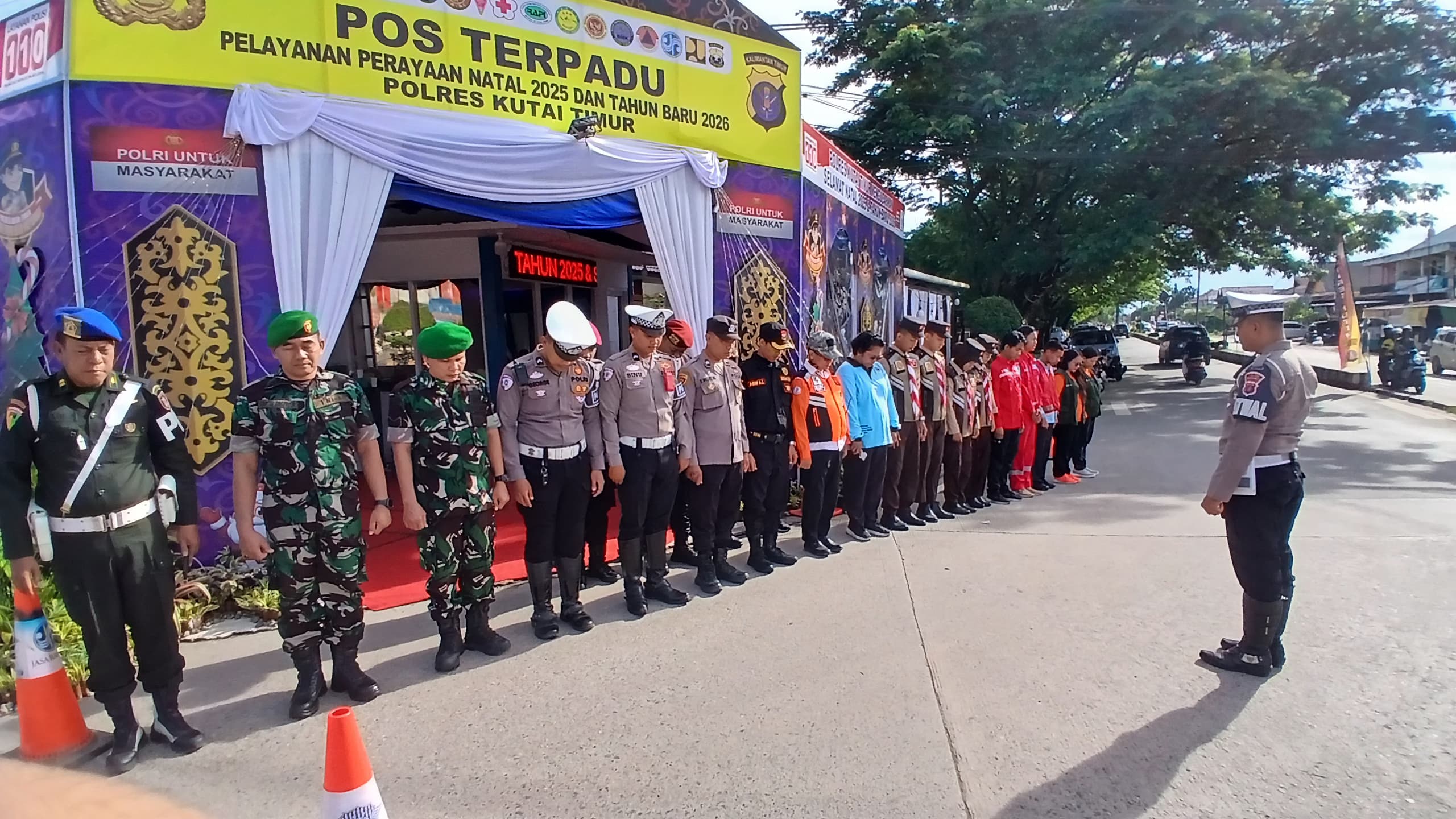 Sinergi BPBD, TNI, dan Polri Amankan Perayaan Nataru 2025 di Kutai Timur