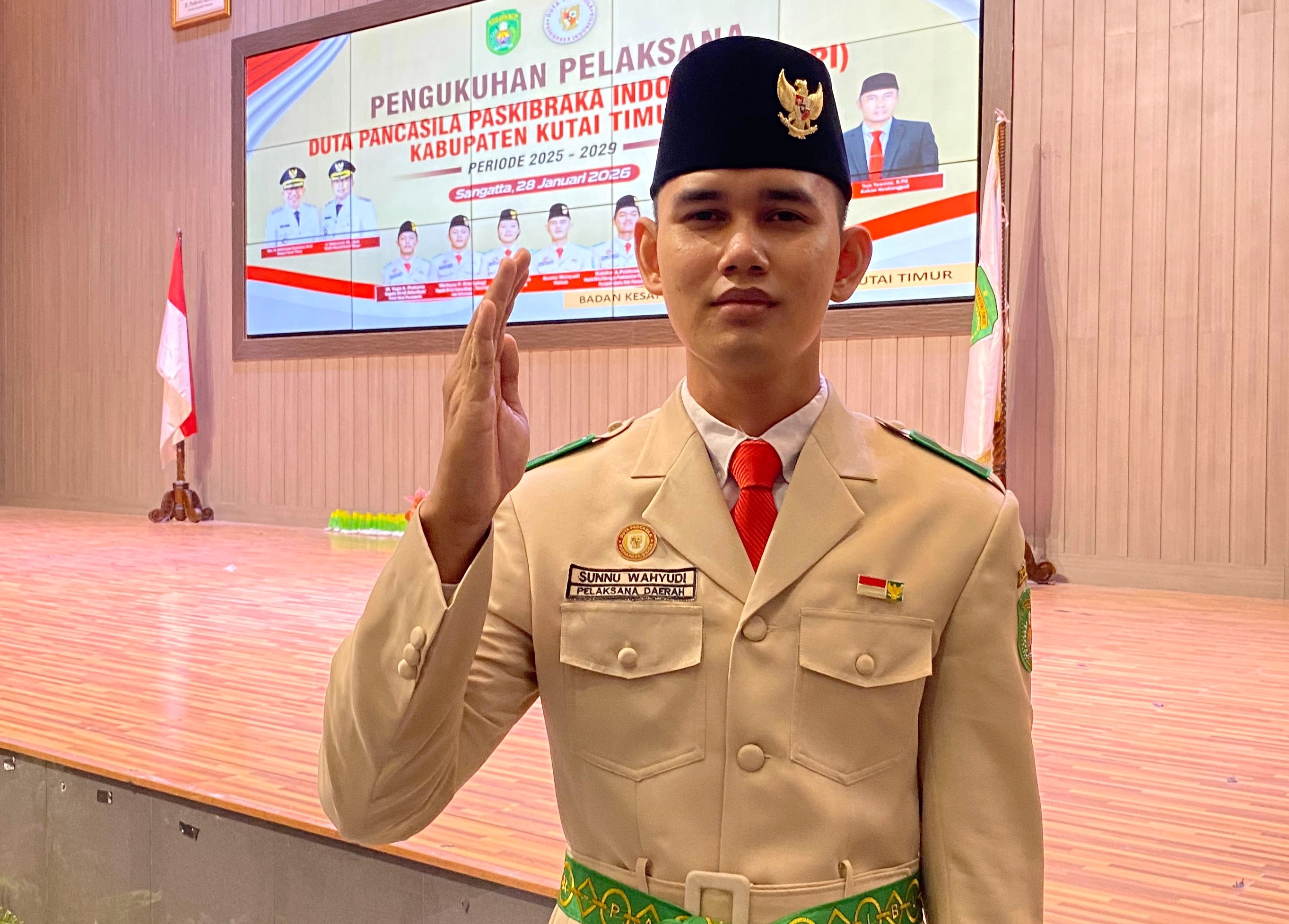 Dari Paskibraka Nasional ke Ketua DPPI Kutim, Sunnu Wahyudi Ukir Prestasi