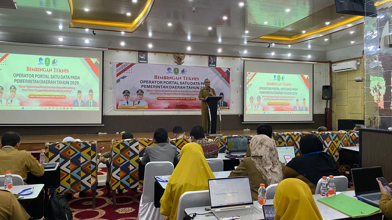 Optimalisasi Satu Data, Diskominfo Staper Kutim Gelar Bimtek Operator Portal Data Daerah 2026