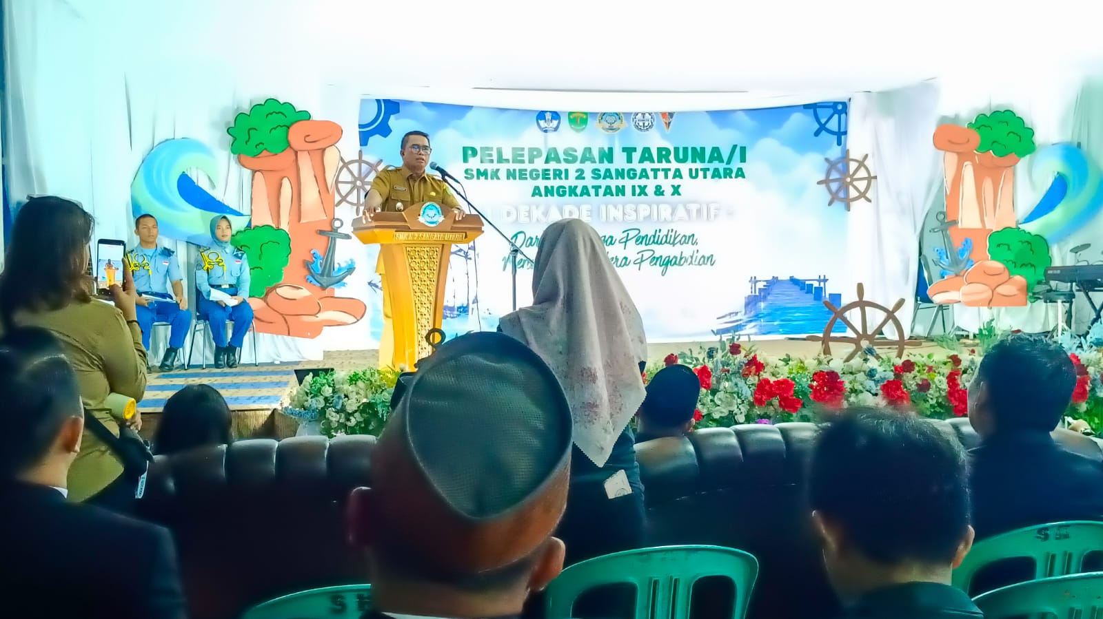 Pelepasan Taruna SMK 2 Sangatta Utara, Wabup Tekankan Disiplin dan Mental Kuat