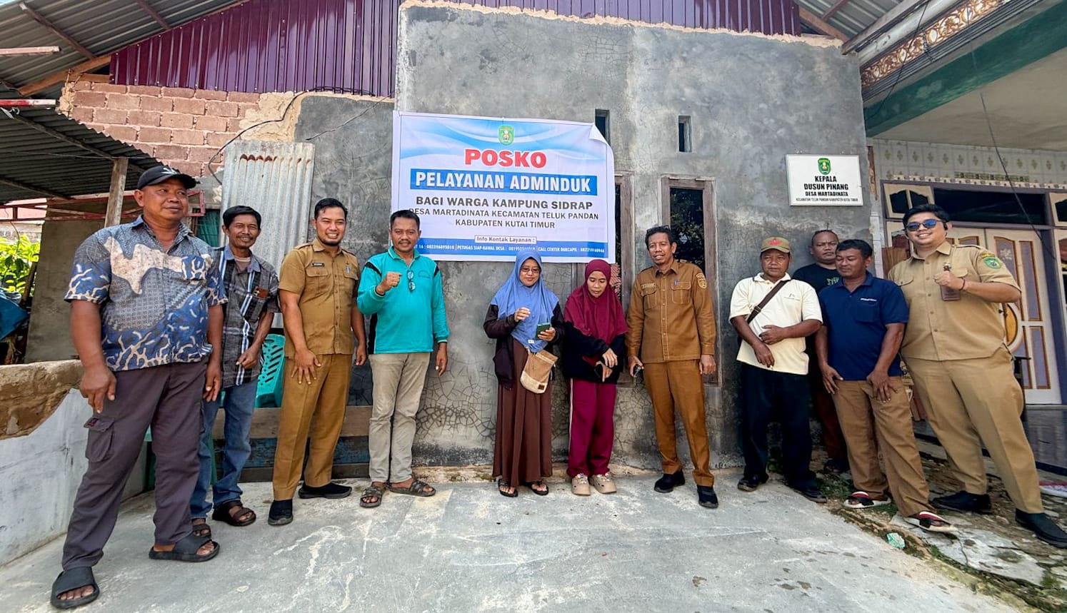 Permudah Pembaruan Data, Disdukcapil Kutim Dirikan Posko Adminduk di Kampung Sidrap