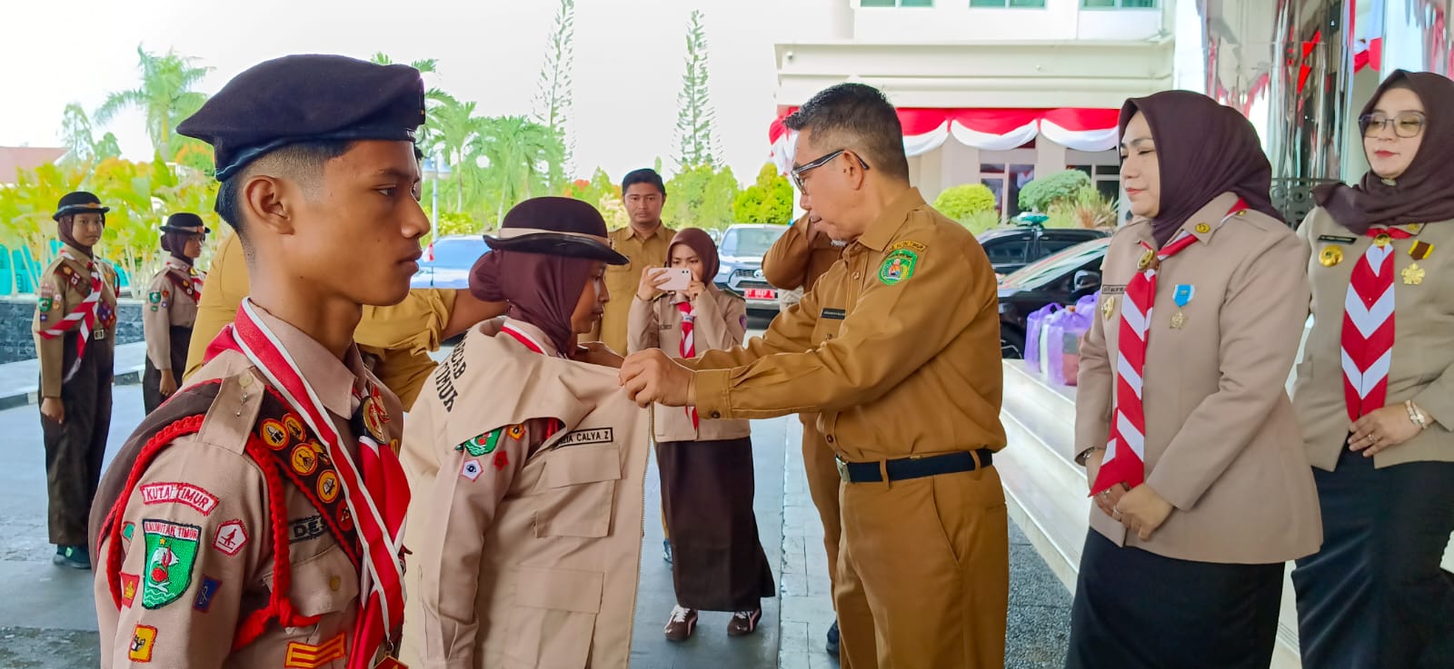Menuju Jamnas XII, Bupati Ardiansyah Bekali Pramuka Kutim dengan Semangat dan Pesan Kenalkan Daerah.