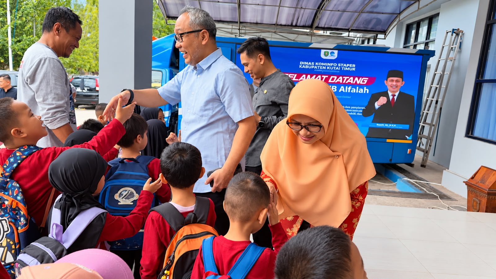 Riuh Suara Anak Warnai Kunjungan TK dan KB Al-Falah ke Diskominfo Kutim