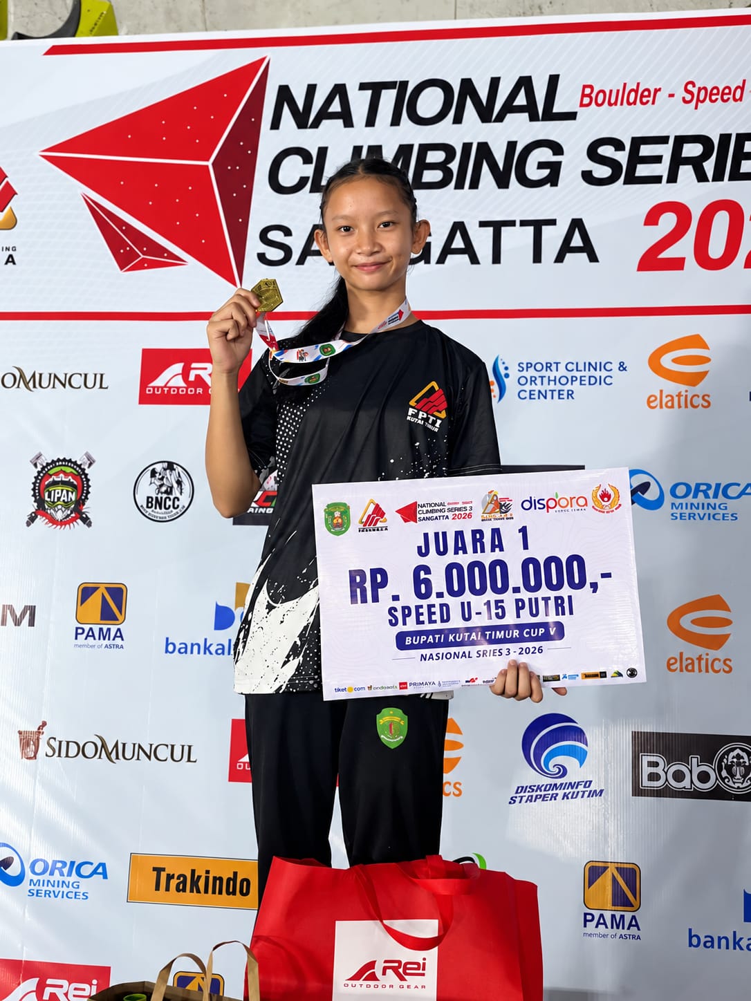 Kharis Tessa Sofia Tembus 7,67 Detik, Sabet Dua Gelar Juara Kejurnas Panjat Tebing